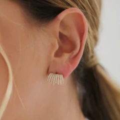 BRINCO EAR CUFF CRAVEJADO - loja online