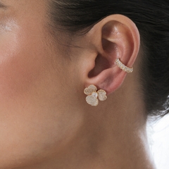 BRINCO FLOWER PONTO ZIRCONIA