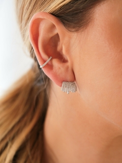 BRINCO EAR CUFF CRAVEJADO - Adrélle Semijoias