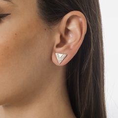 BRINCO GEOMETRICO TRIANGULO COM ZIRCONIA