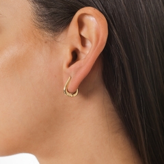 BRINCO ARGOLA GOTA LISA P