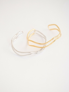 BRACELETE ONDULADO ORGÂNICO DUO - Adrélle Semijoias
