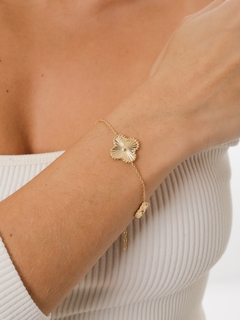 PULSEIRA 3 TREVOS LISO TRABALHADO - comprar online