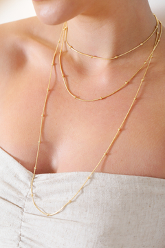 CHOKER RABO DE RATO ESFERAS