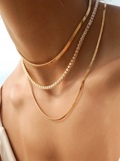 CHOKER RIVIERA QUADRADA COM BAGUETE - comprar online
