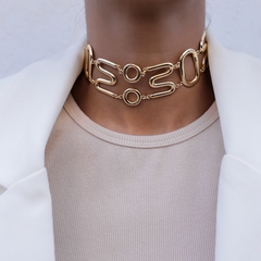 CHOKER MAXI MINIMALISTA SILVIA - Adrélle Semijoias