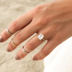 ANEL SOLITARIO MICRO ZIRCONIA - comprar online