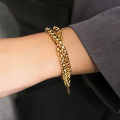 PULSEIRA ELOS REDONDOS TRANÇADA