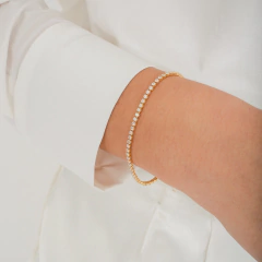 Pulseira Riviera Cristal 2MM