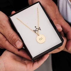 COLLAR CON CADENA Y MEDALLA DE PADRE - comprar online