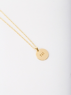 COLLAR CON CADENA Y MEDALLA DE PADRE - Adrélle Semijoias
