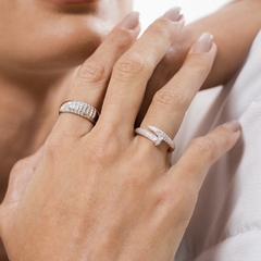 ANEL PREGO CRAVEJADO ZIRCONIA RÓDIO