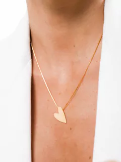 COLAR CORAÇÃO ESTICADINHO - Adrélle Semijoias