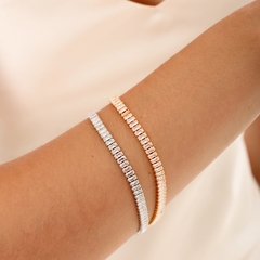 PULSEIRA BAGUETE CRISTAL AJUSTAVEL 4,5MM