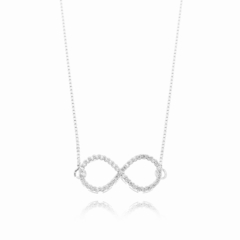 Imagen de COLAR INFINITO CRAVEJADO COM ZIRCONIAS