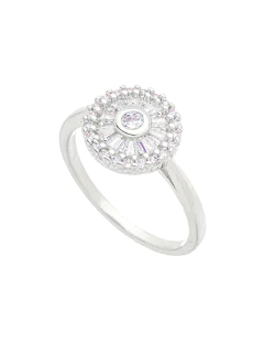 ANILLO PIZZA CRAVEJADO CON ZIRCONIAS RODIO BLANCO - tienda online