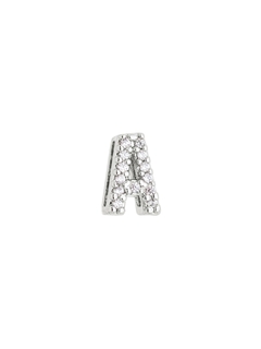 PINGENTE LETRA PASSANTE CRAVEJADA RODIO - tienda online