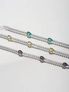 PULSEIRA RIVIERA COM PEDRAS ELEGANCE - loja online