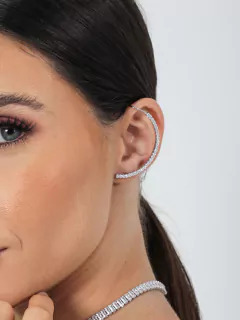 BRINCO EAR CUFF COM ZIRCONIAS ELEGANCE - loja online