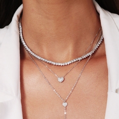 CHOKER RIVIERA CRISTAL CRAVAÇÃO 3 PONTOS