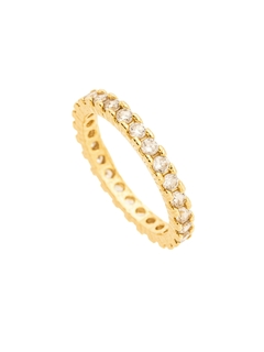 ANEL APARADOR MICRO ZIRCONIA OURO 18K