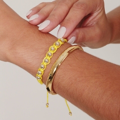 PULSEIRA FIO SEDA COM BOLINHAS