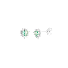 BRINCO CORAÇÃO ZIRCONIA PRATA 925