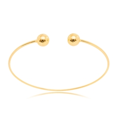 Bracelete Aro Delicado com Esfera - Adrélle Semijoias