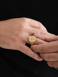ADJUSTABLE SAINT BENEDICT RING FOR MEN on internet