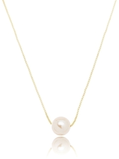 COLAR PEROLA ESFERA GOLD SUMMER P - Adrélle Semijoias