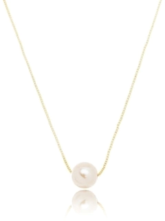 COLAR PEROLA ESFERA GOLD SUMMER P - Adrélle Semijoias
