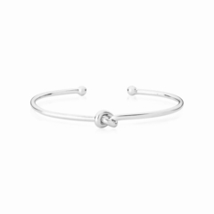 Image of BRACELETE COM NÓ CENTRAL BANHADO OURO