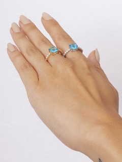 ANEL SOLITÁRIO AZUL - buy online