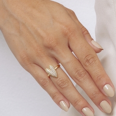 ANEL CORACAO ZIRCONIA CRISTAL ELLA - comprar online
