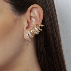 BRINCO EAR CUFF LUXO COM ZIRCONIA