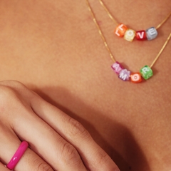 COLAR PALAVRA AMOR OU LOVE COLOR - buy online