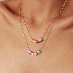 COLAR PALAVRA AMOR OU LOVE COLOR