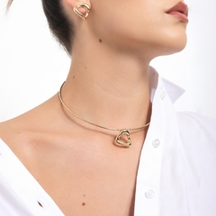CHOKER ARO COM PINGENTE ORGANICO ELLA