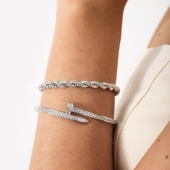 BRACELETE PREGO COM MICROZIRCONIAS