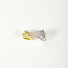 PINGENTE CORAÇÃO PASSANTE COM ZIRCONIA - buy online
