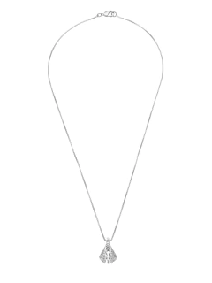 COLAR NOSSA SENHORA DUPLA P RODIO BRANCO - comprar online