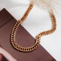 CHOKER ELOS DUPLO FECHO GAVETA - Adrélle Semijoias