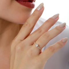 ANEL SOLITÁRIO MICRO ZIRCONIA - tienda online