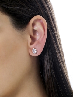 BRINCO GOTA ZIRCONIA RODIO - buy online