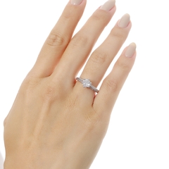 ANEL SOLITÁRIO MICRO ZIRCONIA RODIO