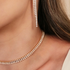 CHOKER RIVIERA BAGUETTE CRISTAL - comprar online