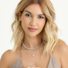 Image of RIVIERA CHOKER 4-PRONG SETTING CRYSTAL