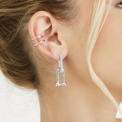 BRINCO CLICK U LISO COM ZIRCONIA - Adrélle Semijoias