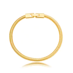 PULSEIRA MALHA SNAKE 4MM COM FECHO JOIA na internet