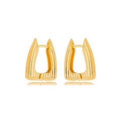 Imagem do BRINCO ARGOLA CLICK TRAPEZIO M